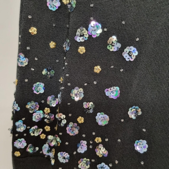 Karen millen black knitted_sequined vest topSize 3 uk 12 - Picture 2 of 4